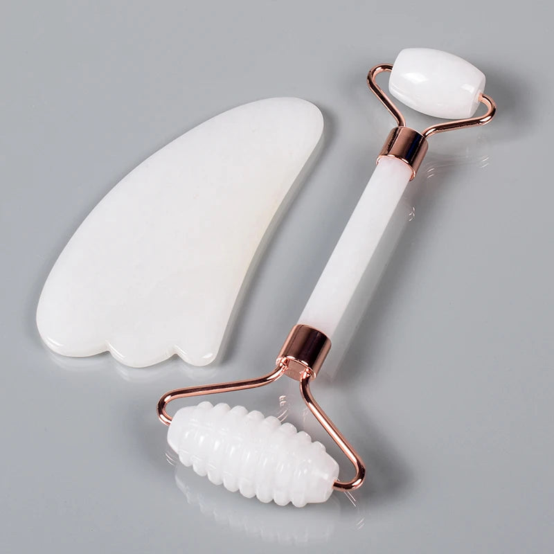 Jade Face Roller and Gua Sha Kit