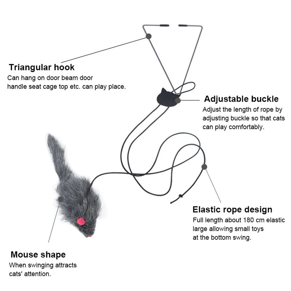 Hanging Cat Rope Toy
