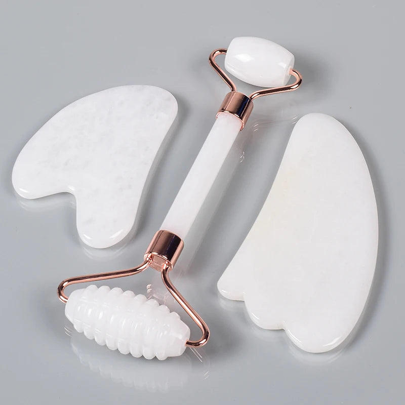 Jade Face Roller and Gua Sha Kit