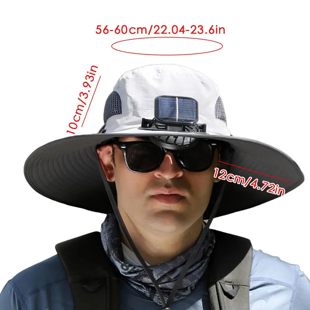 Solar Powered Fan Hat
