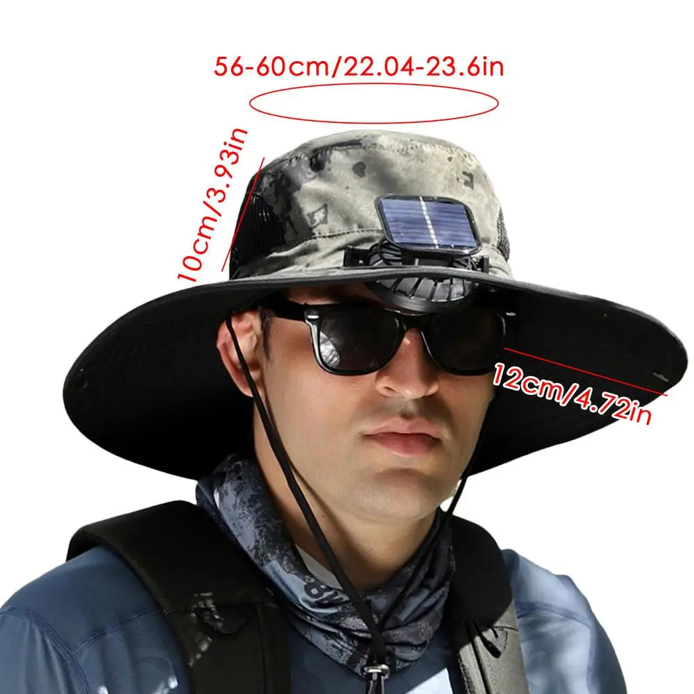 Solar Powered Fan Hat