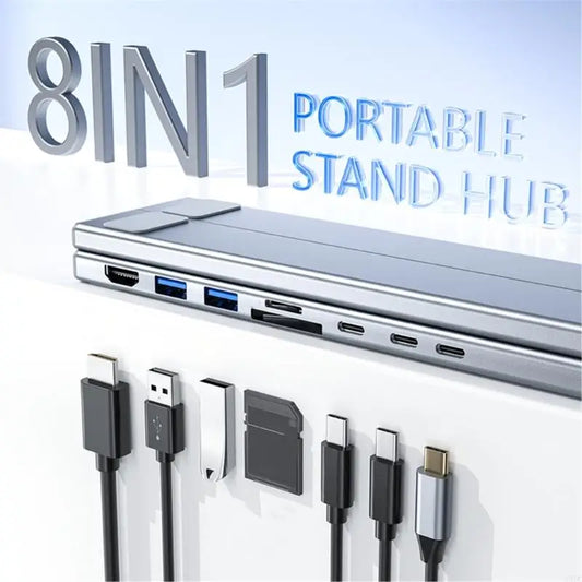 8 in 1 Laptop Stand Hub