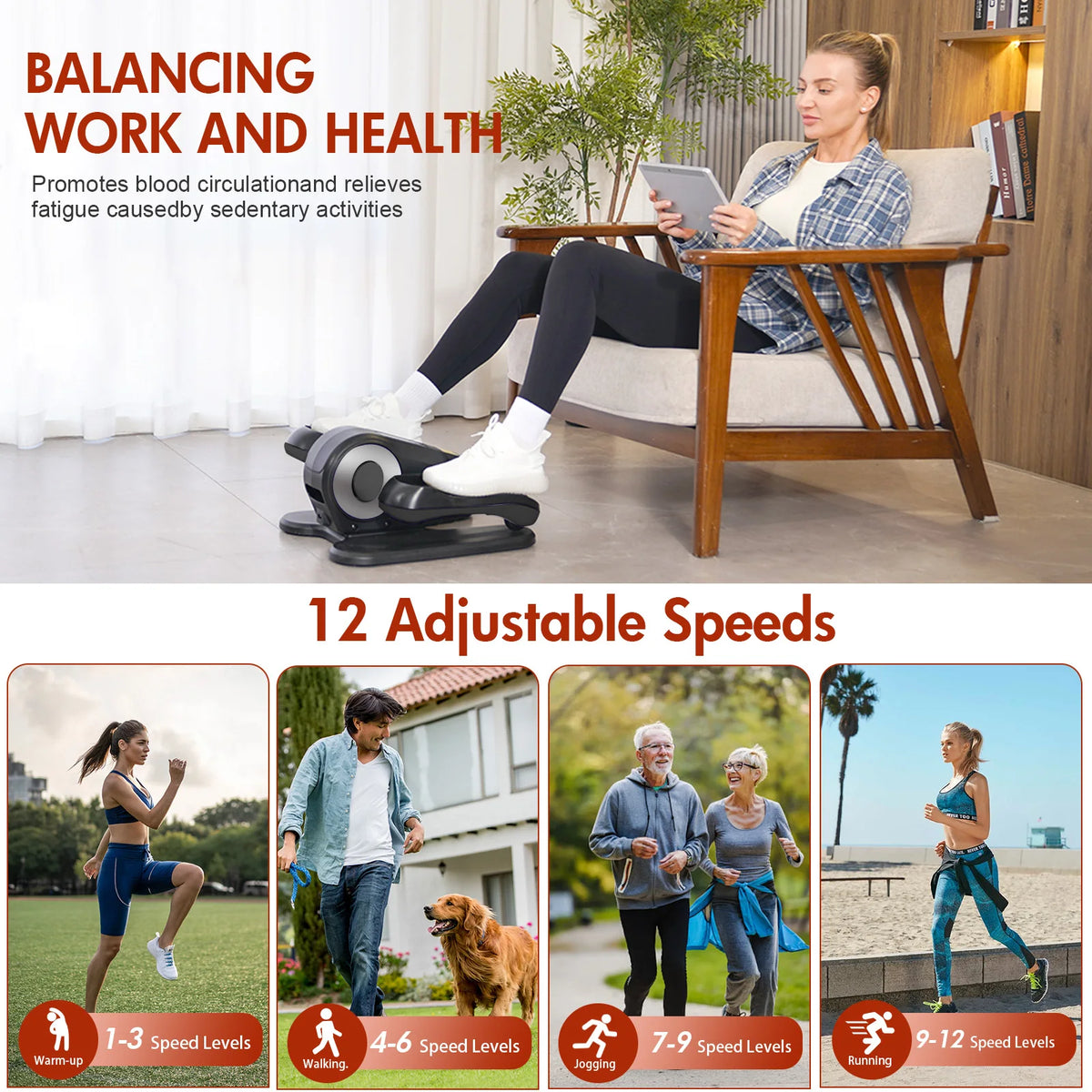 Under-Desk Elliptical – view 4