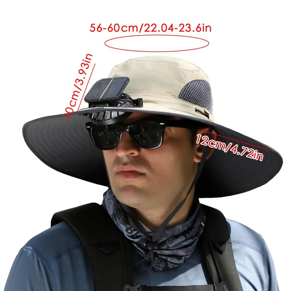 Solar Powered Fan Hat