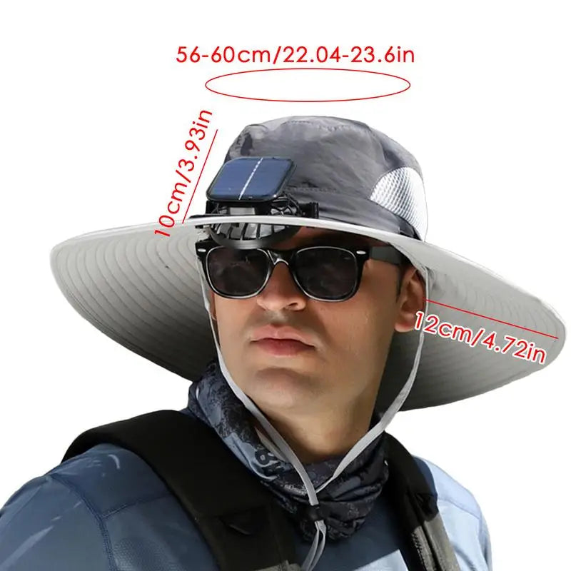 Solar Powered Fan Hat