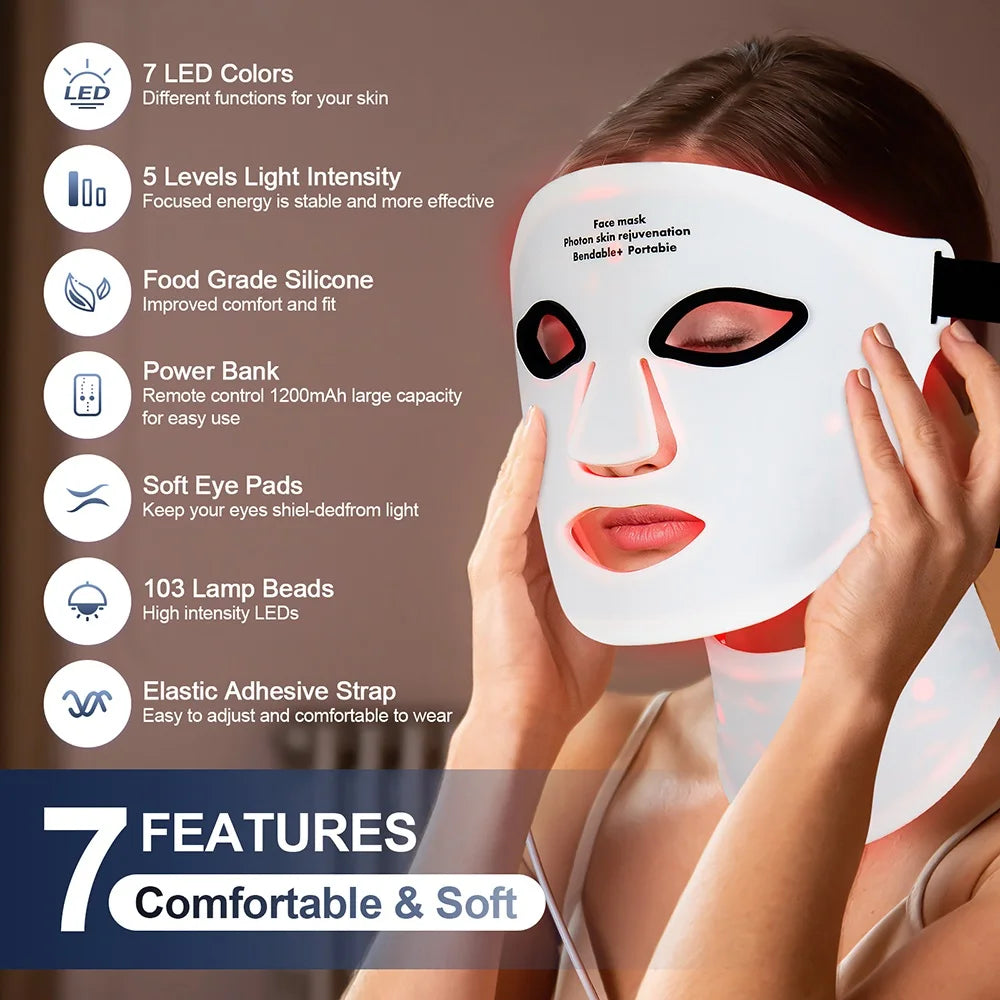 LED Face & Neck Mask – view 2