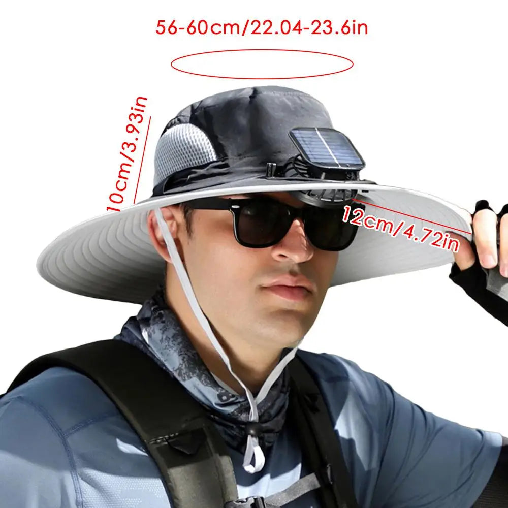 Solar Powered Fan Hat