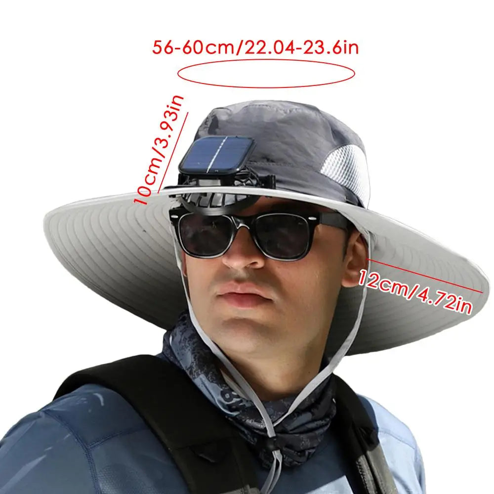 Solar Powered Fan Hat